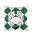 Checkerboard outdoor cushion cover 43cm x 43cm green Furn-1