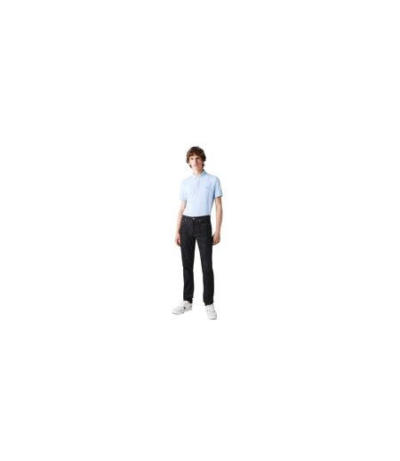 Mens Denim Logo Slim Jeans Blue Lacoste