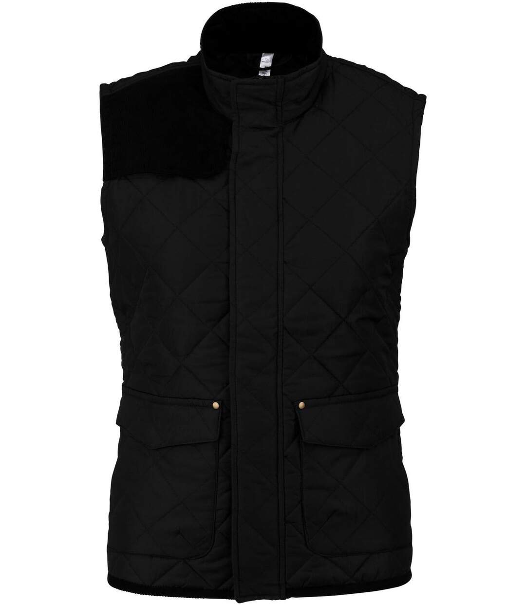 Veste sans manches matelassée - K6125 - Femme - noir-2