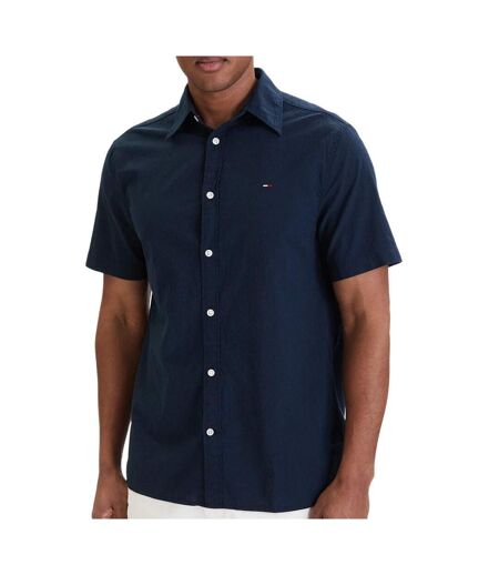 Chemise marine  homme tommy hilfiger seersucker