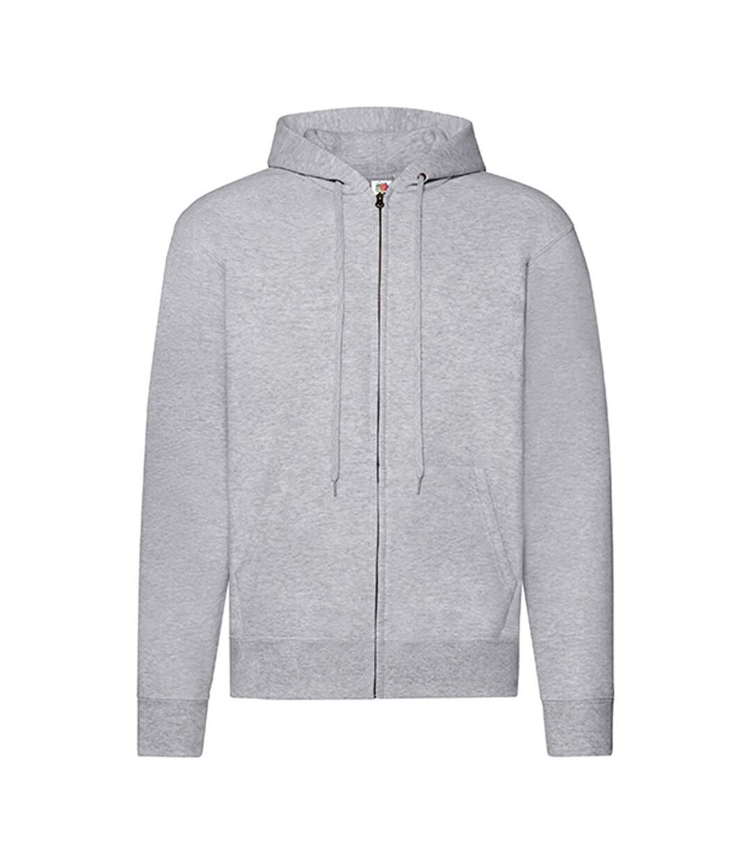 Veste À Capuche Classic Adulte Gris Chiné Fruit Of The Loom-1