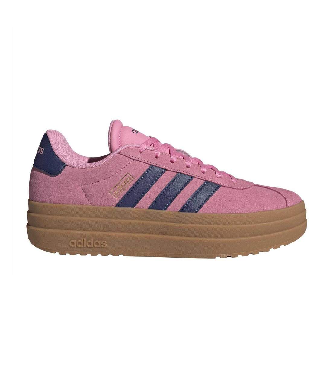 Baskets Court Bold Femme Rose Bleu Marine Adidas-4