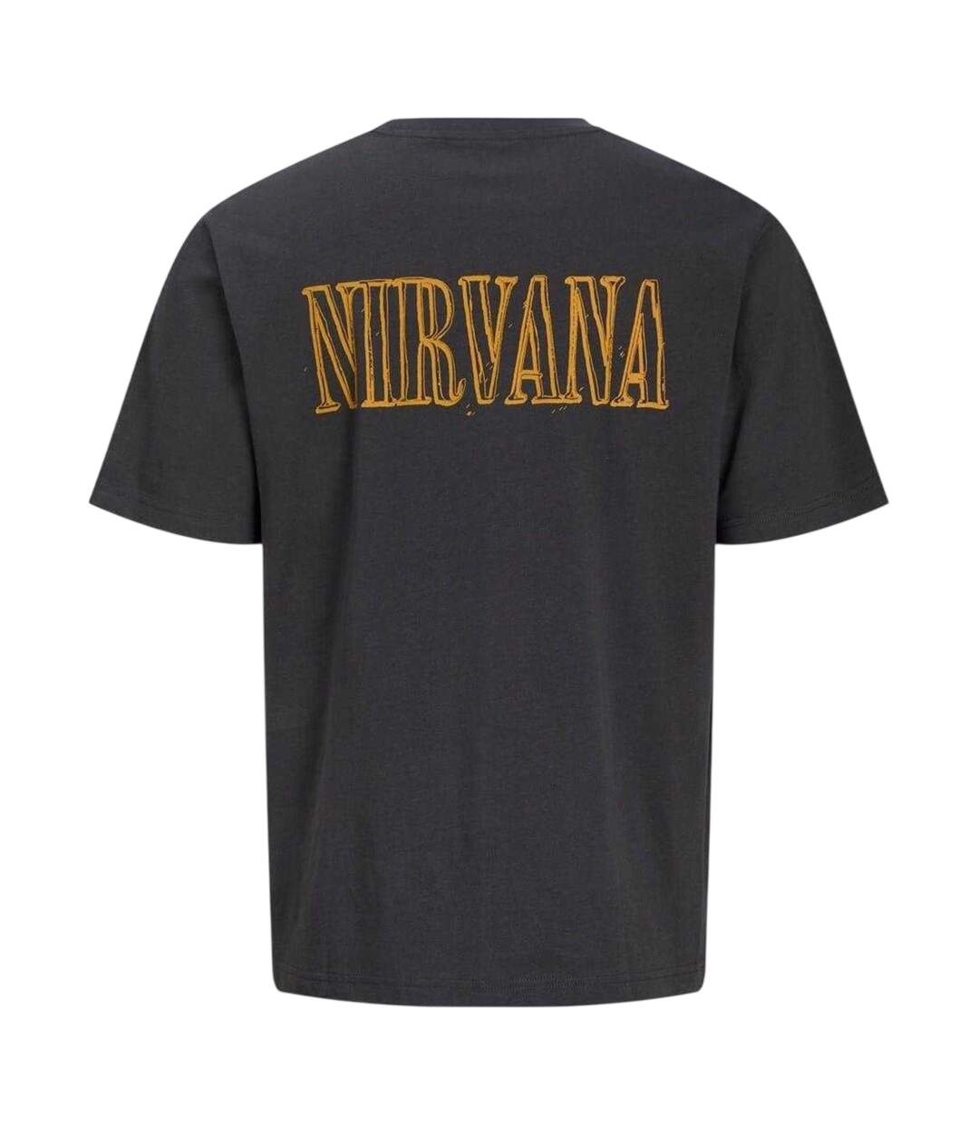 T-shirt Motif/style Nirvana Serve The Servants Homme Anthracite Jack And Jones-2