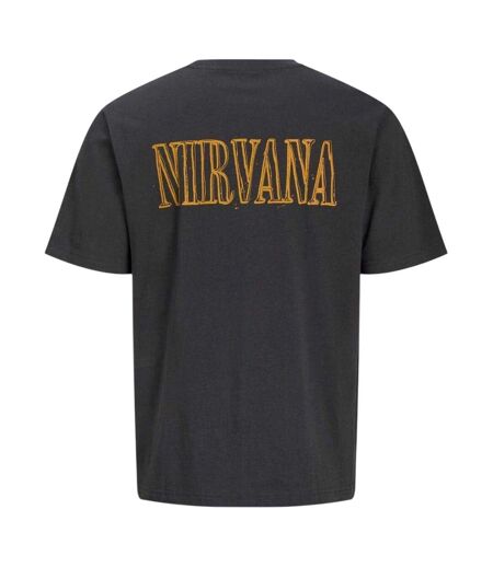 T-shirt Motif/style Nirvana Serve The Servants Homme Anthracite Jack And Jones