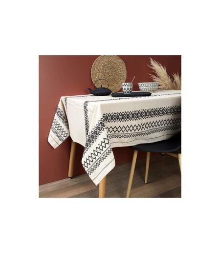 Nappe Imprimée Ethnique 140x250cm Beige