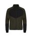 Clique Mens Haines Fleece Jacket (Fog Green/Black)
