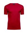Tee Jays Mens Interlock T-Shirt (Red)