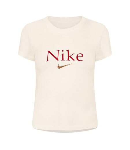 Womens/ladies Cropped T-shirt White Nike