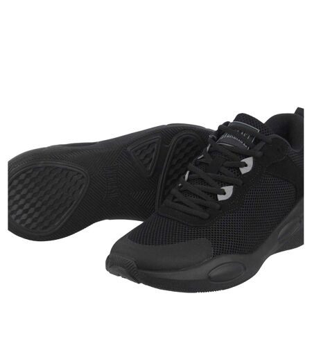 Mens Crossover Mesh Basketball Trainers Black Charcoal Everlast