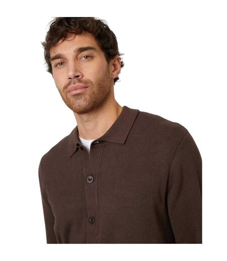 Chemise À Boutons Homme Marron Threadbare