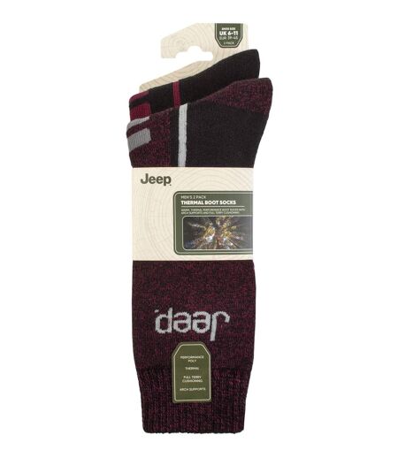 Mens 2 Pack Tech Thermal Boot Socks