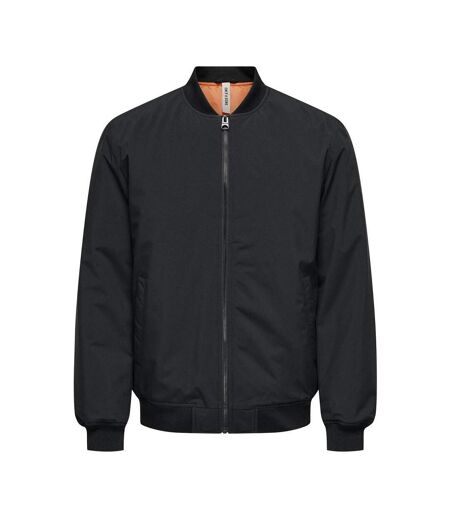Bomber noir homme only & sons josh