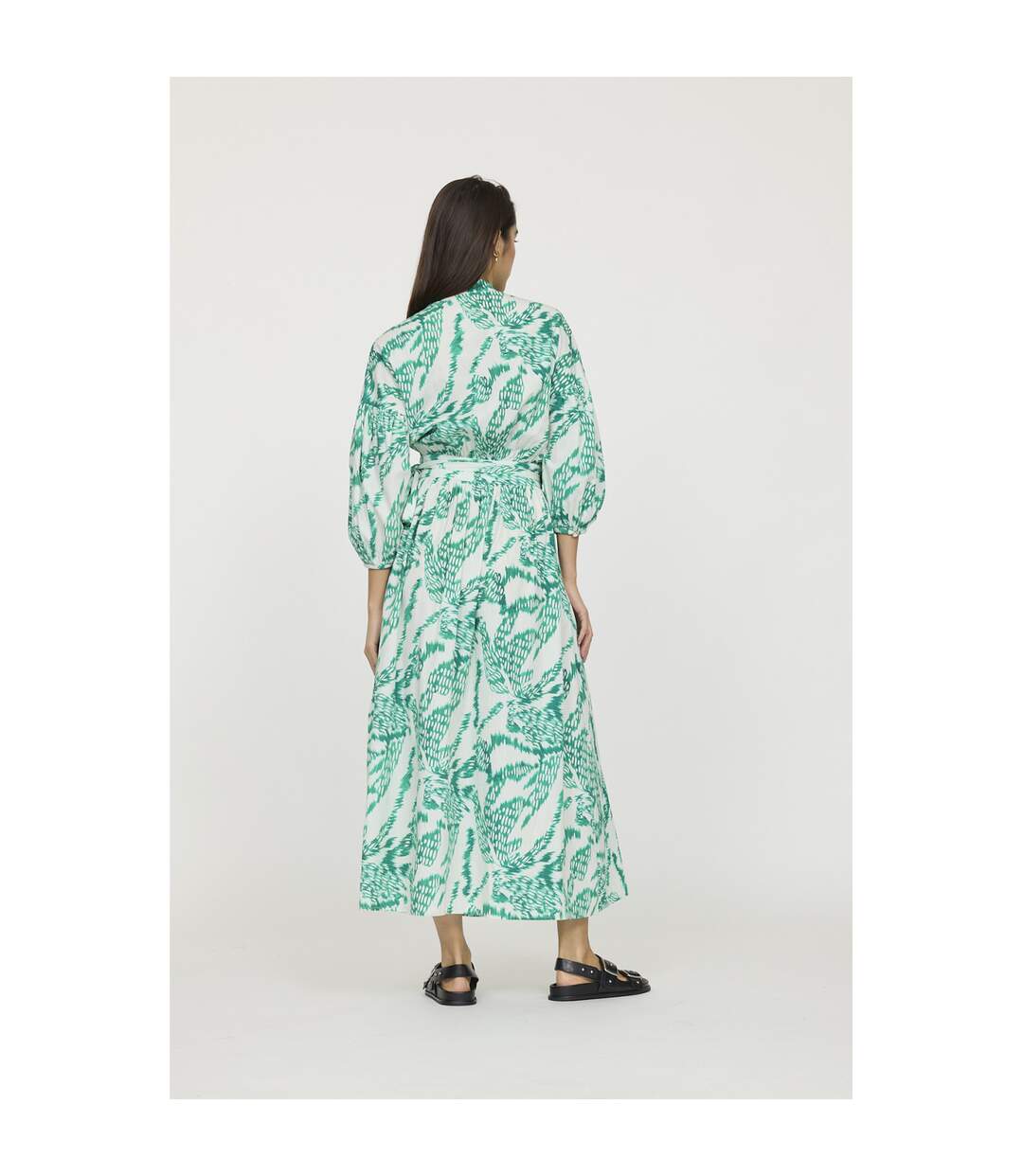 Robe manches longues coton  LAXA-3