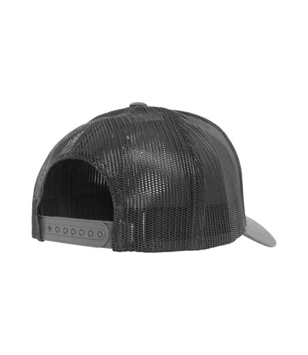 Casquette Trucker Retro Gris Foncé Blanc Flexfit