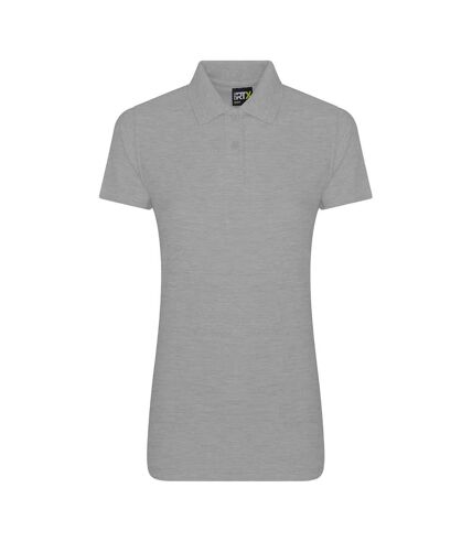 Womens/ladies polo shirt heather grey PRO RTX