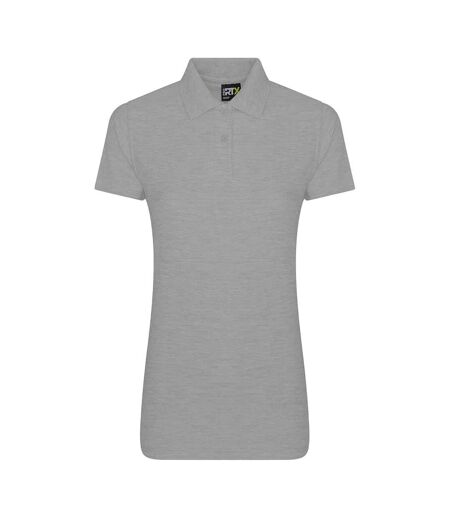 Womens/ladies polo shirt heather grey PRO RTX