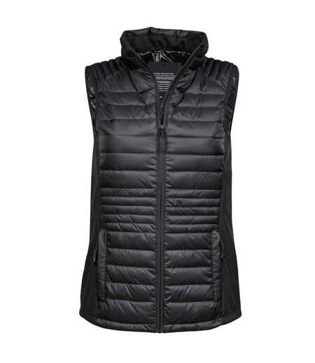 Blouson Sans Manches Matelassé Crossover Femme Noir Tee Jays
