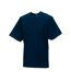 T-shirt À Manches Courtes Homme Bleu Marine Russell-2