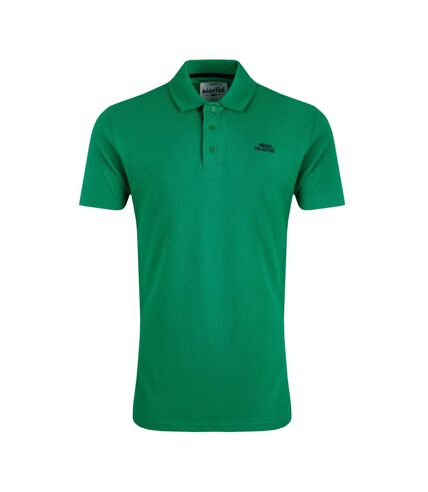 Mens miles pique organic polo shirt evergreen Weird Fish