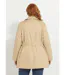 Trench court double boutonnage uni col pointu-2