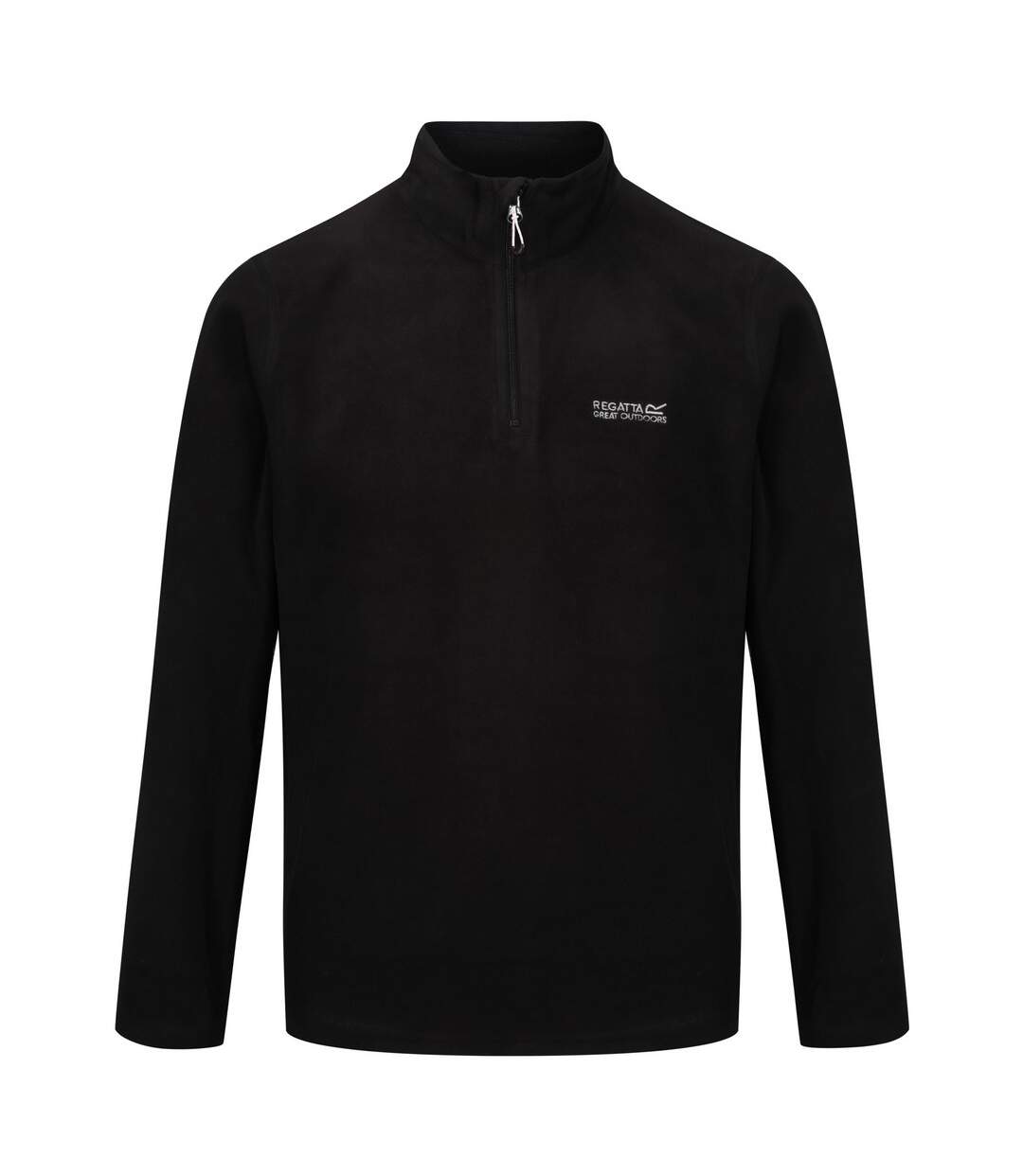 Regatta Great Outdoors Mens Thompson Half Zip Fleece Top (Black) - UTRG1390-1