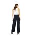 Maine Womens/Ladies Elasticated Waist Wide Leg Pants (Navy) - UTDH6393