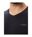 Mens Cotton Extra-slim T-shirt Navy Blue Guess-3