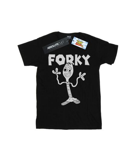 Disney Femme/Les femmes - Toy Story 4 - T-shirt en coton Forky - Boyfriend (Noir) - UTBI46972