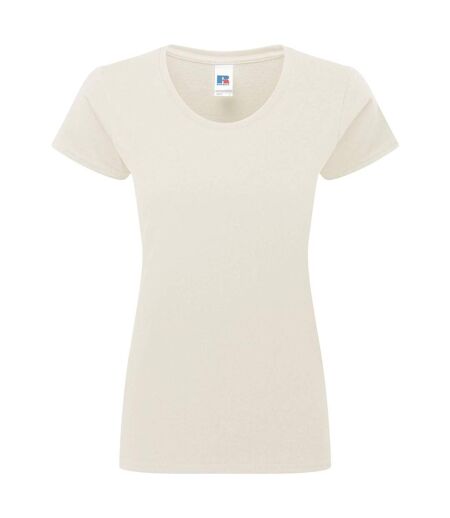 T-shirt femme authentic classic en coton ringspun naturel Russell