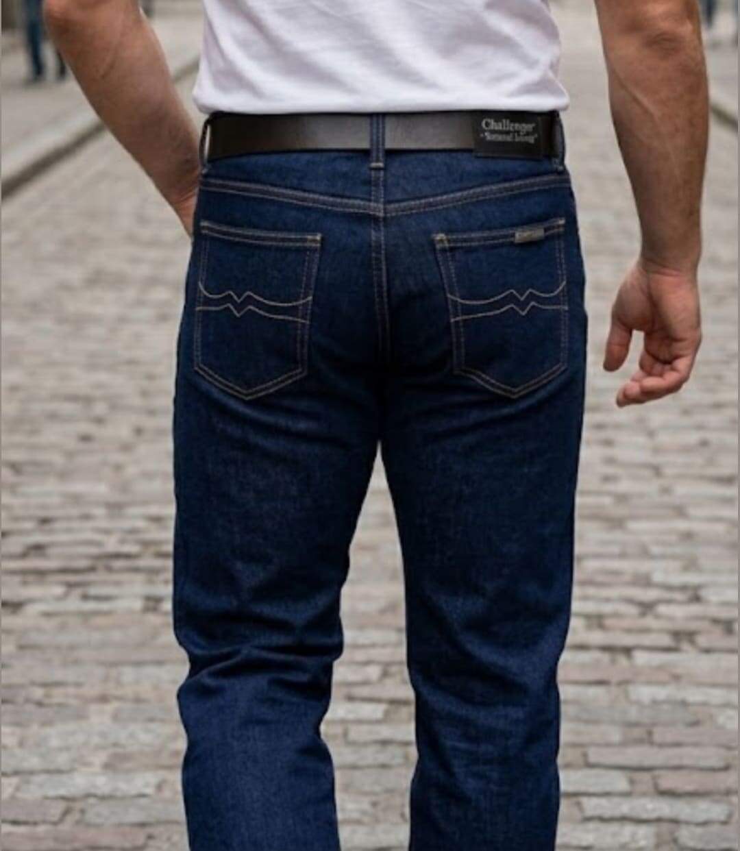 CHALLENGER FALCONE2 — Jean 5 poches brut 100% coton : la toile robuste et authentique-2