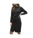 Robe noir femme vero moda nelly-1