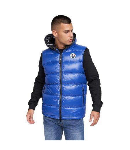 Mens Mateo Gilet Mid Blue Born Rich