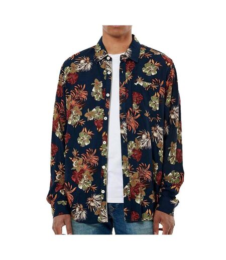 Chemise marine/bordeaux homme kaporal cool