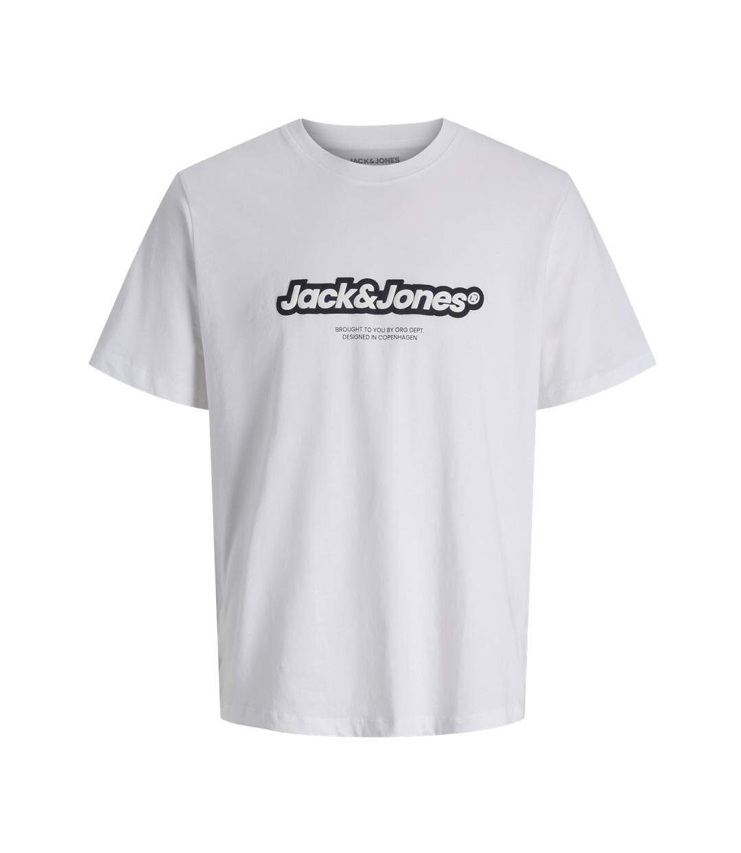 T-Shirt blanc homme jack & jones vesterbro-1