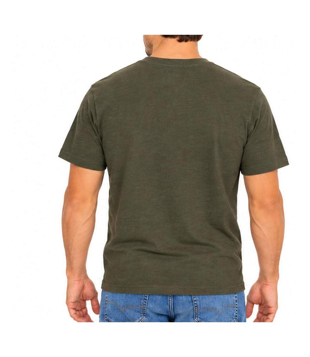 T-Shirt kaki homme redskins sleeves-2