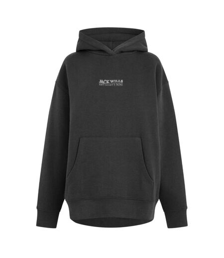 Sweat À Capuche Motif/style Brodé Femme Gris Jack Wills