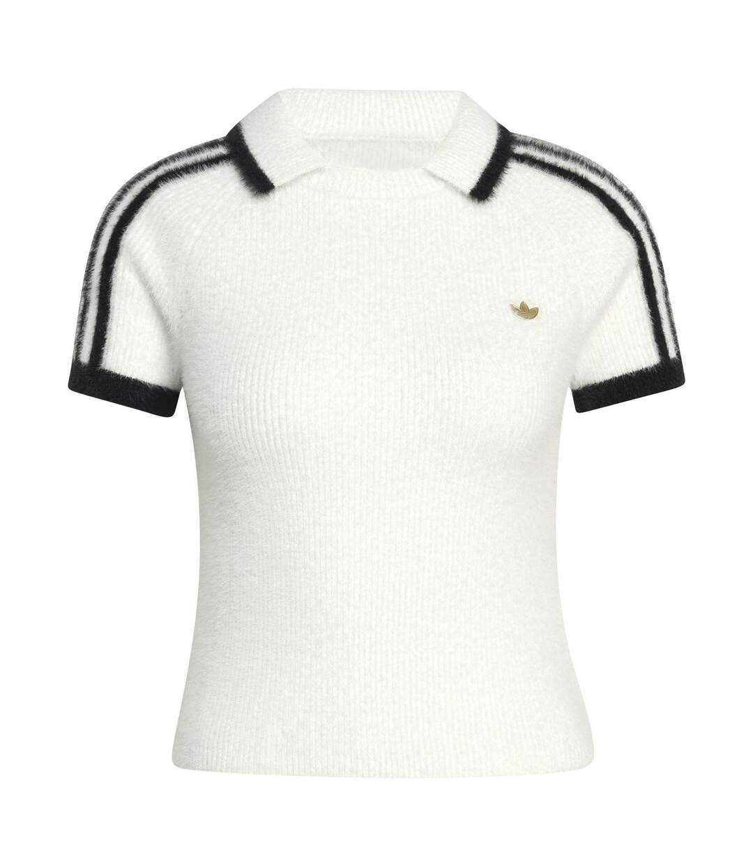 Womens/ladies Originals Polo Shirt White Adidas-2