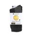 3 Pack Mens Extra Wide Loose Top Cushioned Cotton Diabetic Work Socks-2