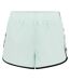Short Sport Motif/style Passepoil Contrasté Femme Vert Turquoise Pâle Blanc PE Nation-2