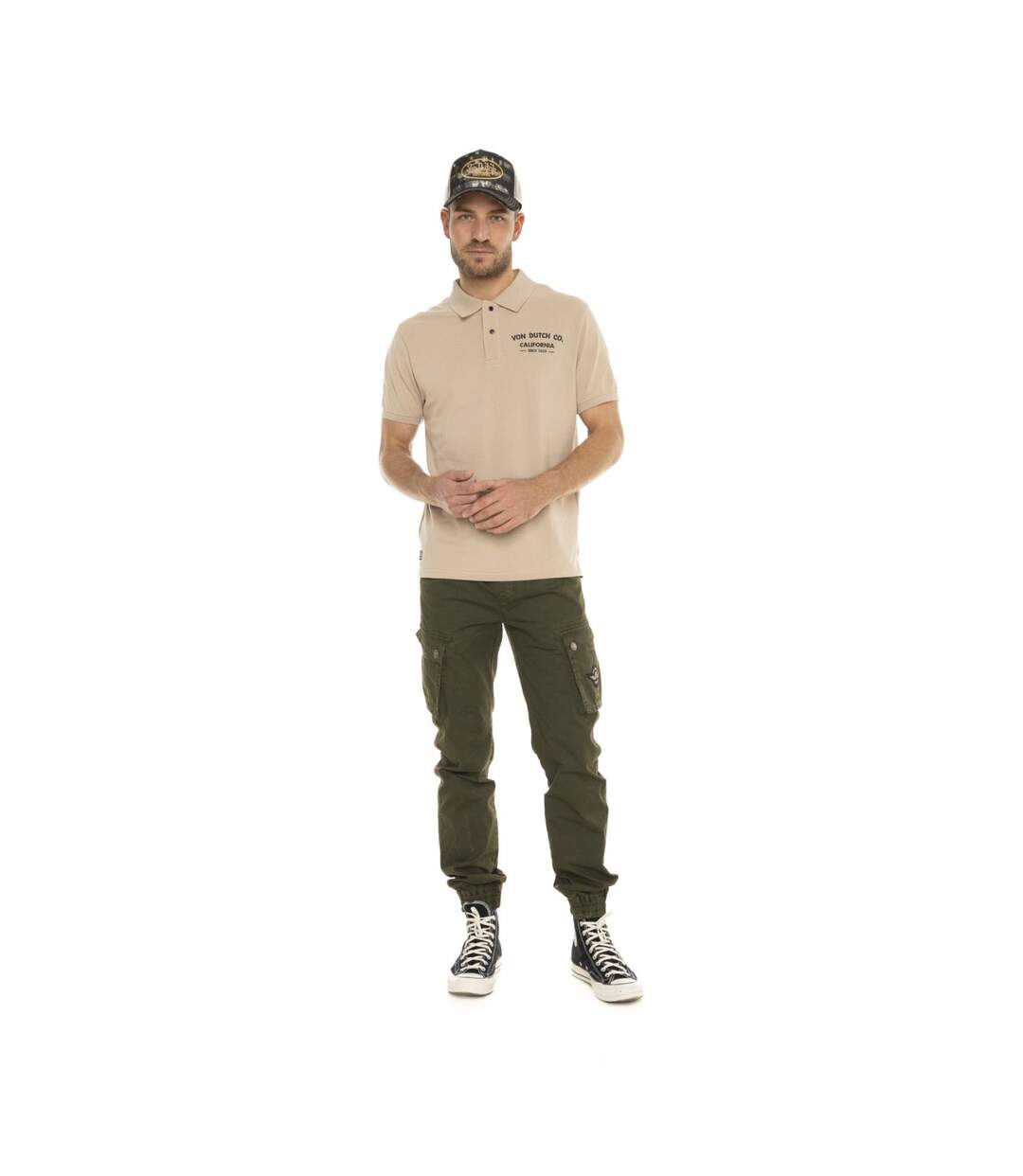 Polo homme manches courtes avec broderie Company Vondutch-4