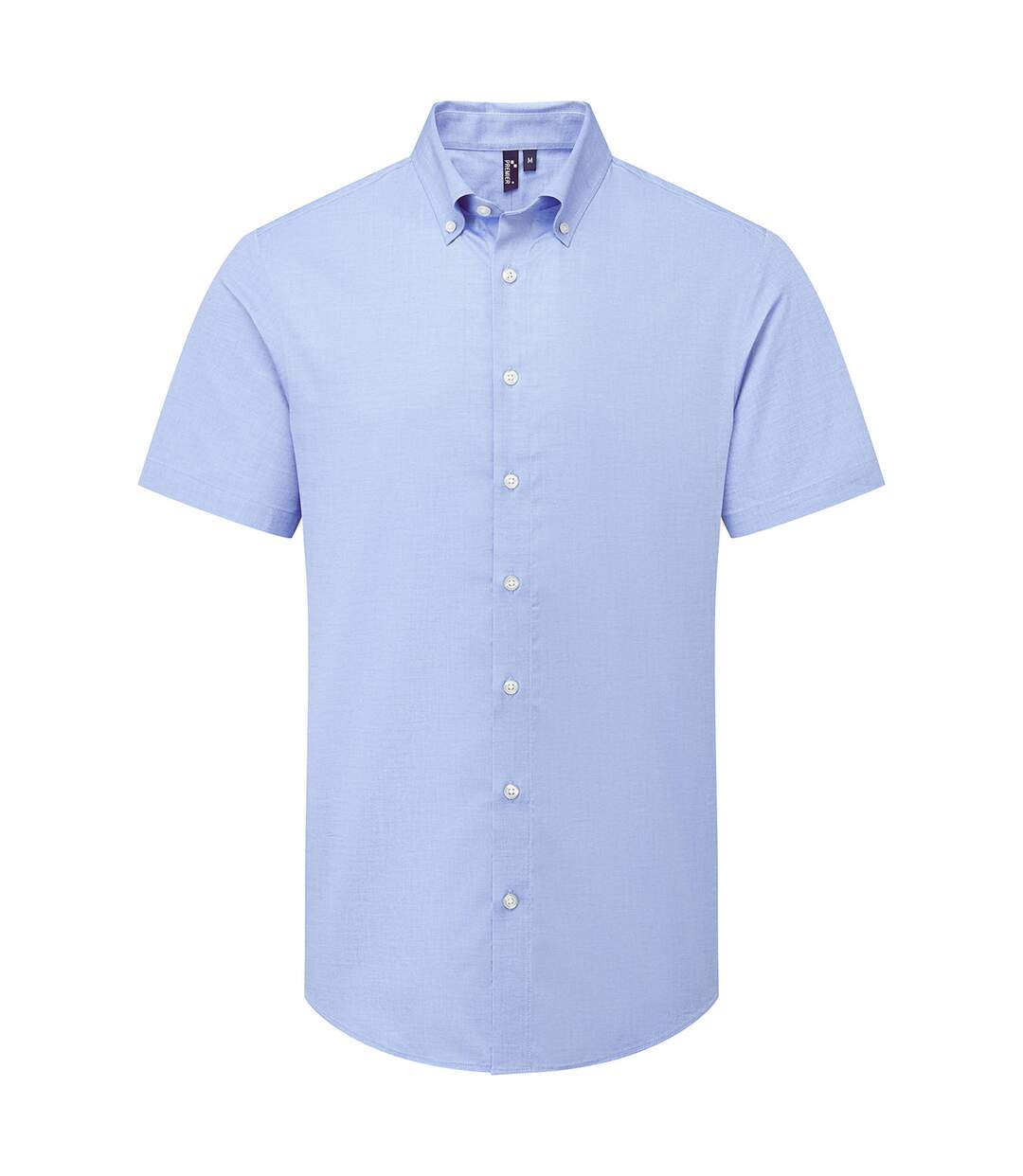 Chemise habillée manches courtes supreme homme bleu oxford Premier-1