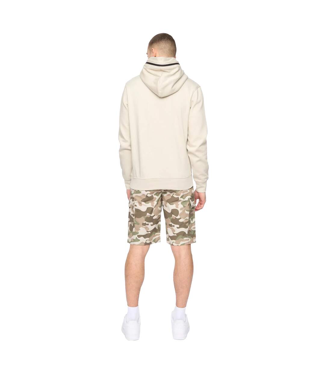 Sweat À Capuche Camtort Homme Gris Pâle Crosshatch-3