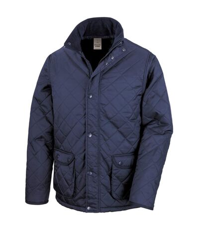 Unisex adult cheltenham padded jacket navy Result Urban