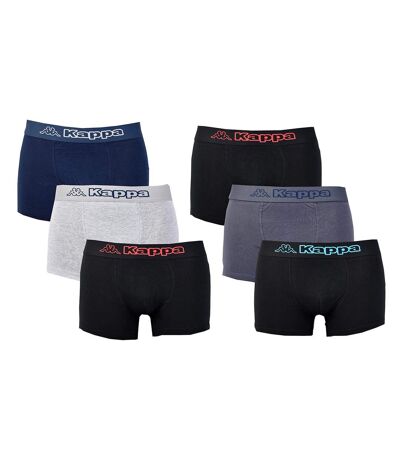 Boxer KAPPA pour Homme Qualité et Confort -Assortiment modèles photos selon arrivages- Pack de 6 Boxers 100% Coton