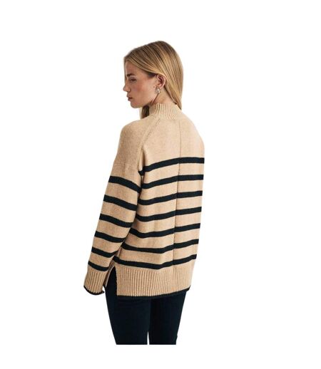 Pull Motif/style À Rayures Femme Beige Noir Nobody´s Child