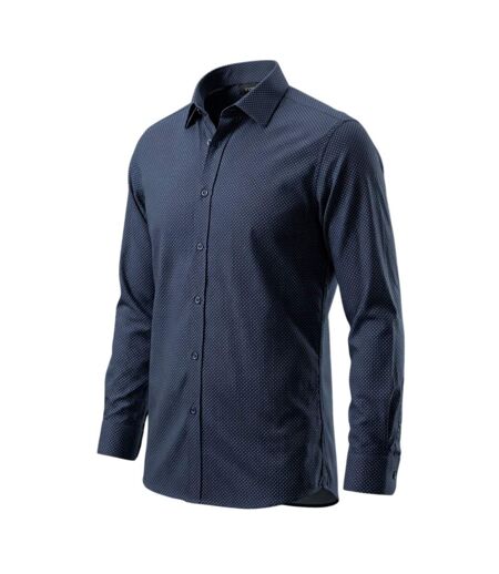 Mens Stripe Long-sleeved Shirt Navy Scotch And Soda