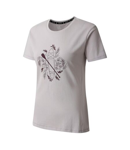 Womens/ladies Transquility Iii Boat T-shirt Lilac Hint Dare 2B