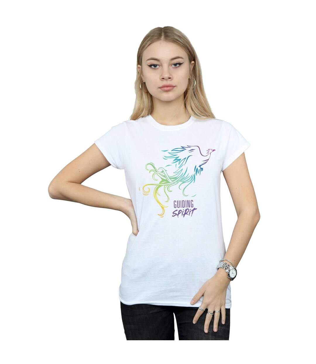 Disney Femme/Les femmes Mulan Movie Phoenix Guiding Spirit - T-shirt en coton (Blanc) - UTBI30721-2