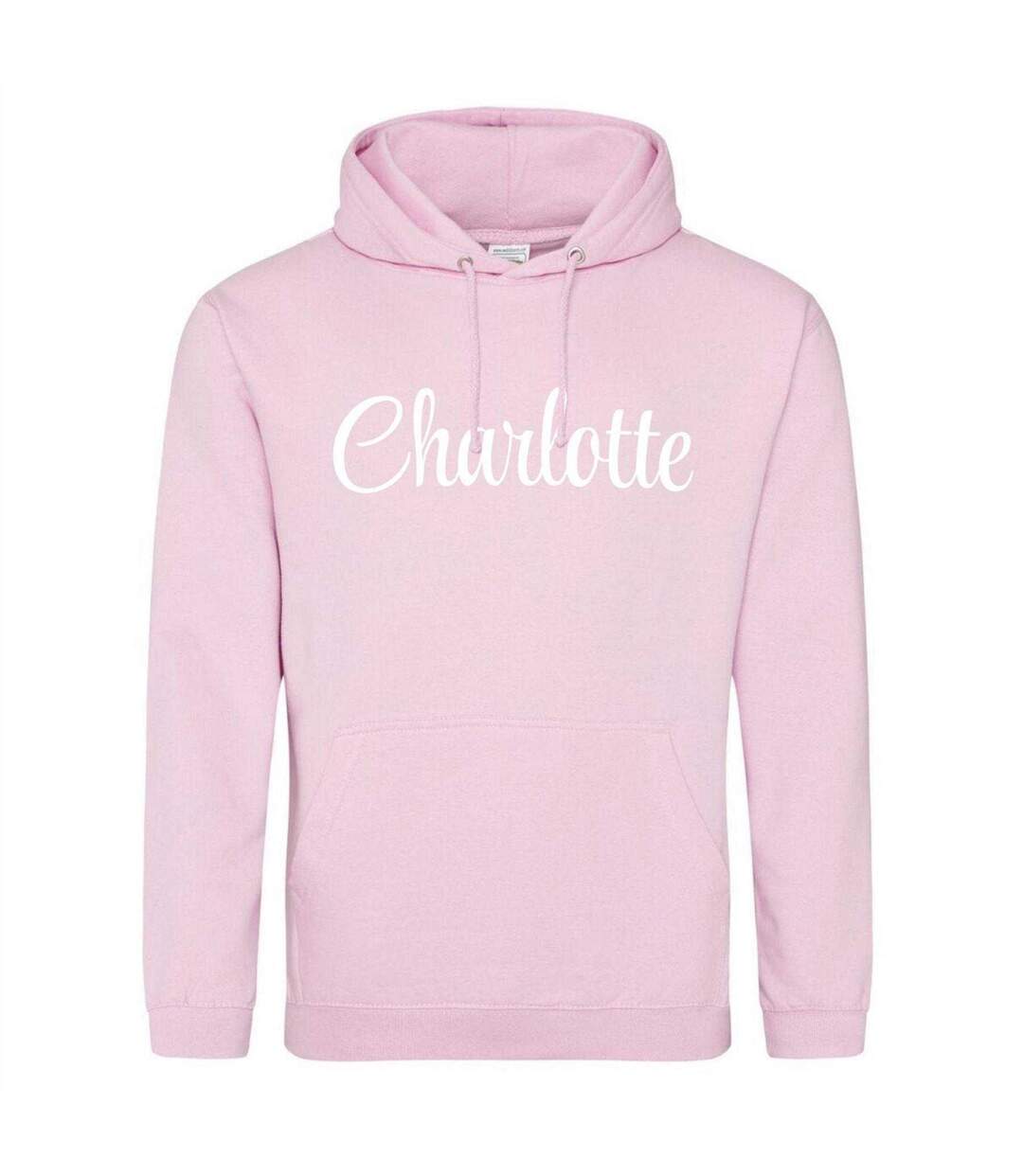 Mens Charlotte Pullover Hoodie Baby Pink AWD-1