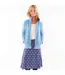 Womens/ladies Circle Jersey Midi Skirt Blue Lazy Jacks-2